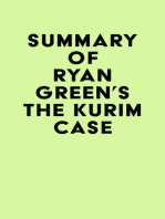 Summary of Ryan Green's The Kuřim Case