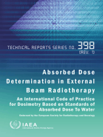 Absorbed Dose Determination in External Beam Radiotherapy: An International Code of Practice for Dosimetry Based on Standards of Absorbed Dose To Water