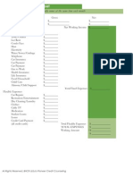 Monthly Budget Worksheet