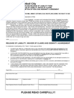 Paintball City Waiver Form