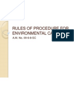 Rules of Procedure For Environmental Cases