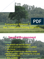 Comparison Between Tropical and Temperate Farming Systems