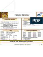 Lean Six Sigma Project Charter Template