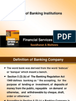 Management of Banking Institutions: Financial Services and System