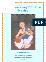 2001 Muthuswamy Dikshitar Evening