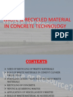 Use of Waste Material in Concrete