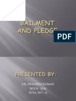 Bailment and Pledge