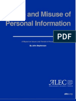 Abuse and Misuse of Personal Information