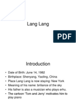 Lang Lang Presentation