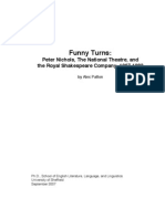 Funny Turns: Peter Nichols, The National Theatre, and The Royal Shakespeare Company, 1967-1982