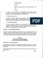 Section 7. Variances/Exemptions: Rule Iii Approval of Subdivision Plans and Building Designs Section 8. Approval Required