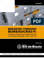 Breaking Through Bureaucracy: Evaluating Government Responsiveness To Information Requests in New York City