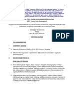 04/26/2013: Meeting of The Directors of The New York State Urban Development Corporation D/b/a Empire State Development (New York, NY) 9:30 A.M.