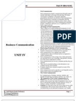 Lecture Notes Business Communication Unit IV BBA