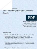 Kumar Mangalam Birla Committee 