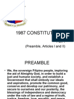 1987 Philippine Constitution - Art I and II