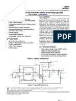 High Efficiency Low-Side N-Channel Controller For Switching Regulators