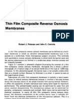 Thin Film Composite Reverse Osmosis Membranes