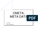 Cmeta: Meta Data: User Manual Version: October 2004