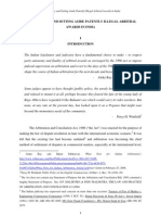 Public Policy & Setting Aside Patently Illegal Arbitral Awards