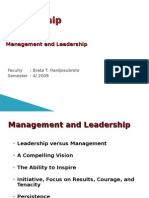 Management and Leadership