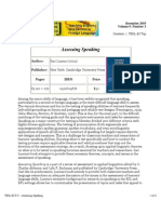 Assessing Speaking