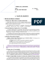 Law On Agency (Business Organization 1) ADMU