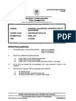 Universiti Teknologi Mara Final Examination: Confidential AC/APR 2007/FAR100/FAR110/ FAC100