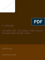 A Critique: HIV/AIDS and The Legal and Policy Framework in Sri Lanka