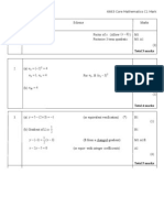 C1 Maths Mark Scheme January 2006