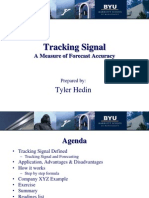 Tracking Signal in Forecasting