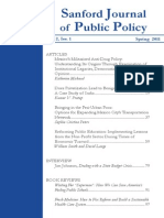 Sanford Journal of Public Policy - Volume 2 No. 1