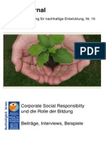 BNE-Journal - Corporate Social Responsibilty Und Der Wert Der Bildung