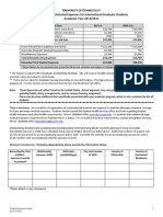 Statement of Estimated Expenses For International Graduate Students Academic Year 2013/2014