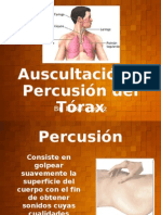 Auscultación y Percusión Del Tórax