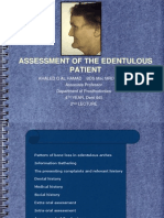 Prostho IV-Slides 2 - Assessment of The Edentulous Patient