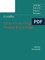 Condillac E.B. Essay On The Origin of Human Knowledge