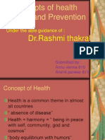 Concept of Health Disease and Prevention