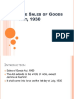 Sales of Goods Act, 1930