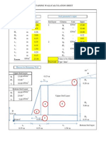 Retaining Wall's Input Soil Parameter's Input