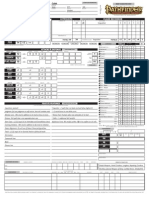 Pathfinder Character Sheet