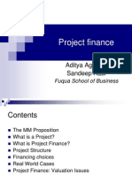 Project Finance: Aditya Agarwal Sandeep Kaul