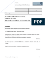 DSH Beispiel Leseverstehen Grammatik Loesungen PDF