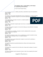 Chapter 6 Corporate Liquidating Distributions: Prentice Hall's Federal Taxation 2011: Corporations, 24e (Pope)