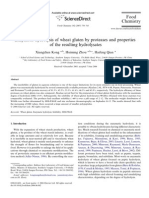 Enzymatic Hydrolysis of Wheat Gluten by Proteases and Properties of The Resulting Hydrolysates