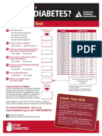 Diabetes Risk Test Free