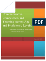 Communicative Competence, and Teaching Across Age and Proficiency Levels