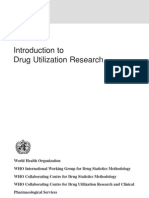 Introduction To Drug Utilization Research