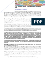 Peace Lens: On Indigenous Peoples in The Bangsamoro RTD Summary