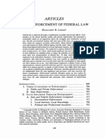 State Enforcement of Federal Law Margaret H. Lemos